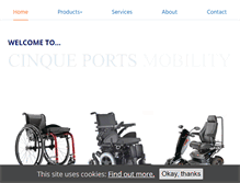 Tablet Screenshot of cinqueportsmobility.com